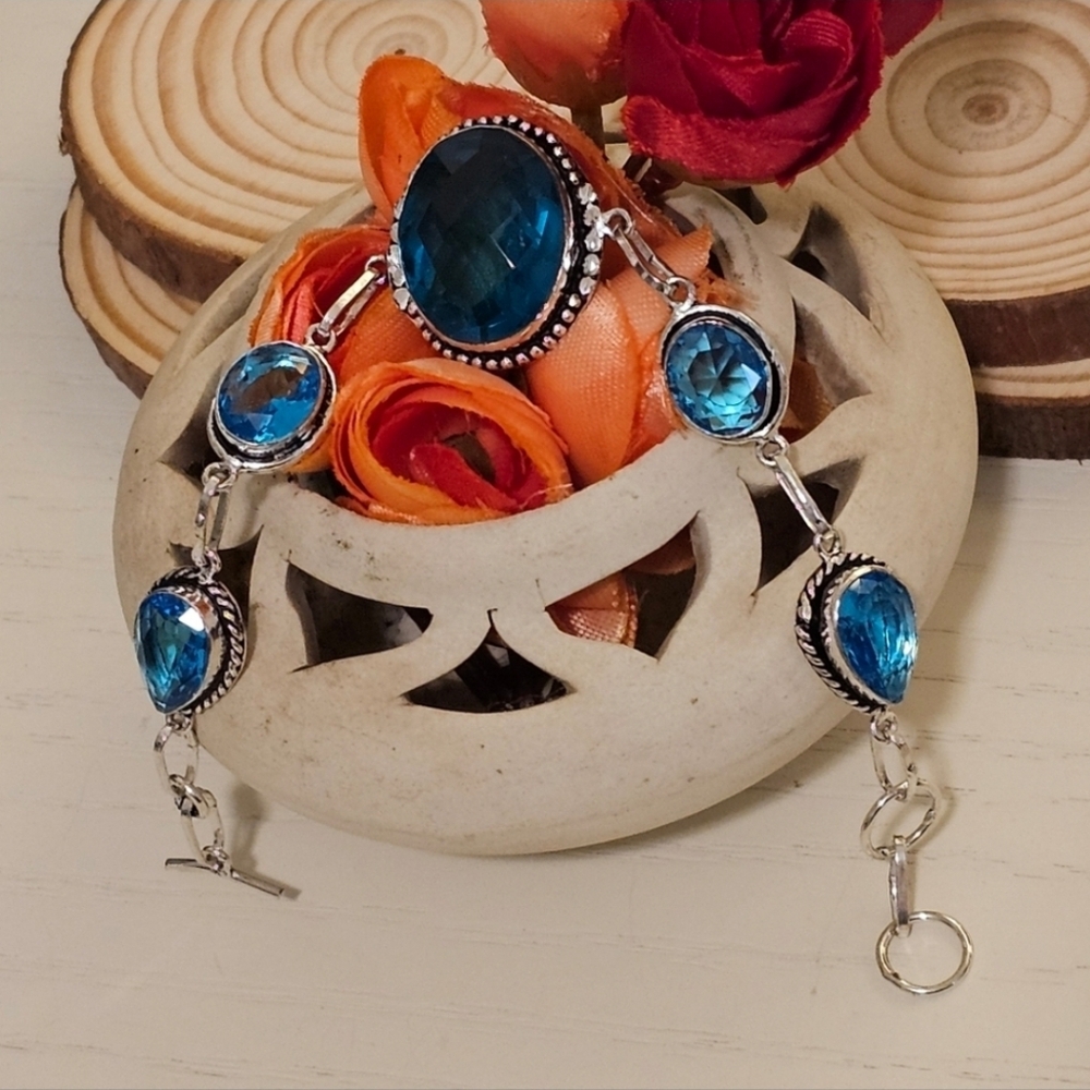 Blue Topaz Bracelet - calm the mind